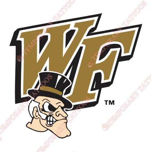 Wake Forest Demon Deacons Customize Temporary Tattoos Stickers NO.6878